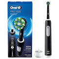Oral-B Pro 1000 rechargeable electric toothbrush in black with charger and brush head