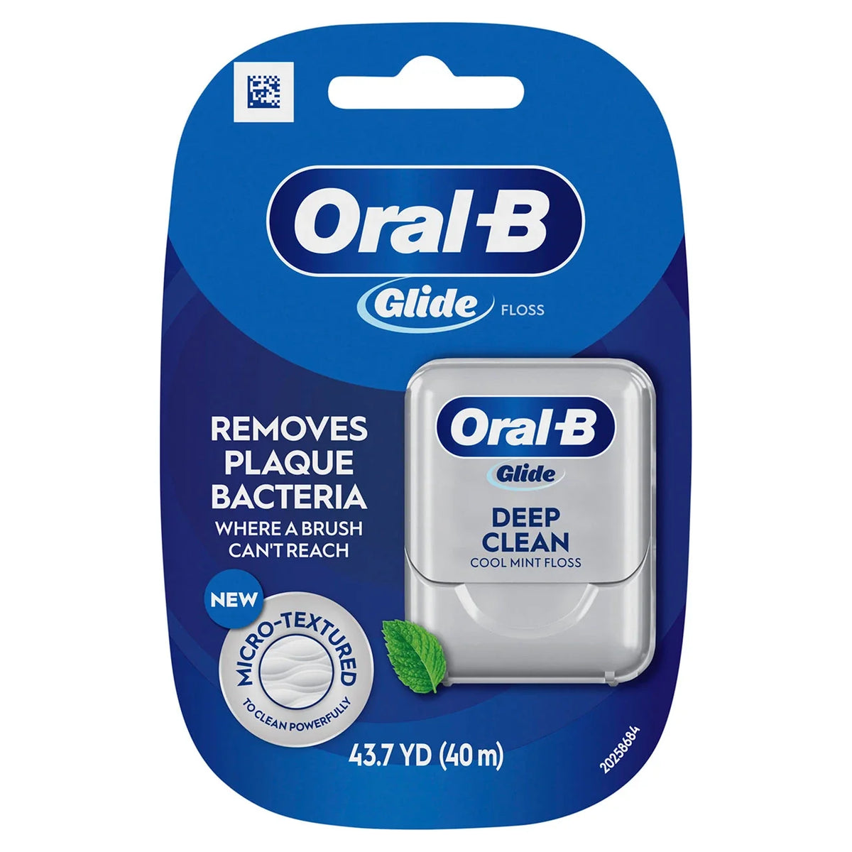 Oral-B Glide Deep Clean cool mint dental floss, 40m pack