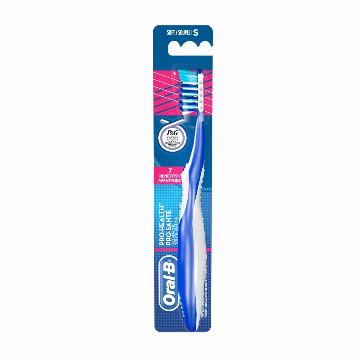 Oral-B Pro-Health All-In-One soft manual toothbrush in blue packaging